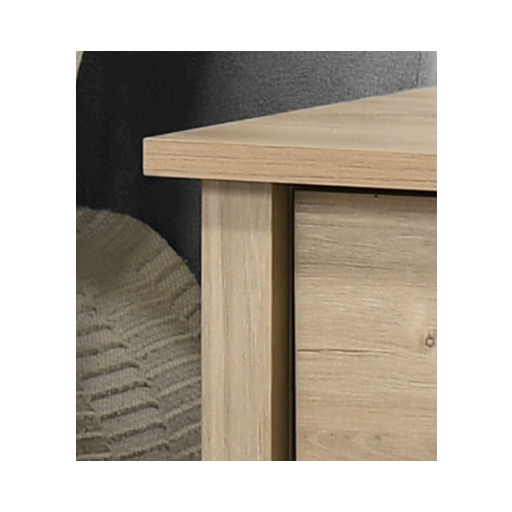 Celeste 20"W Light Oak Finish 1-Drawer Nightstand Bedside Table