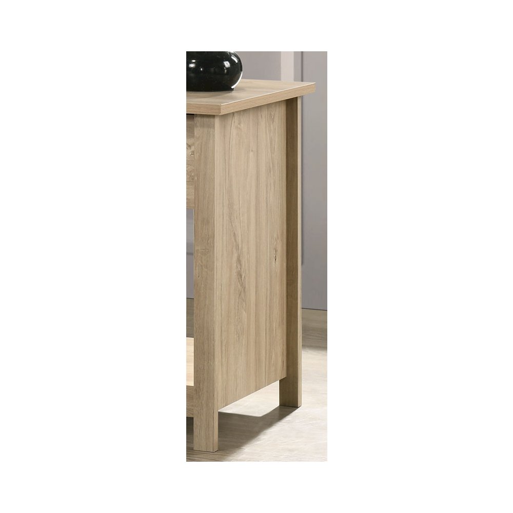 Celeste 20"W Light Oak Finish 1-Drawer Nightstand Bedside Table