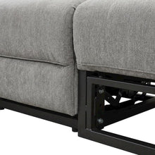 Fabric-Upholstered Power Reclining Sectional with USB Ports and Drop-Down Table