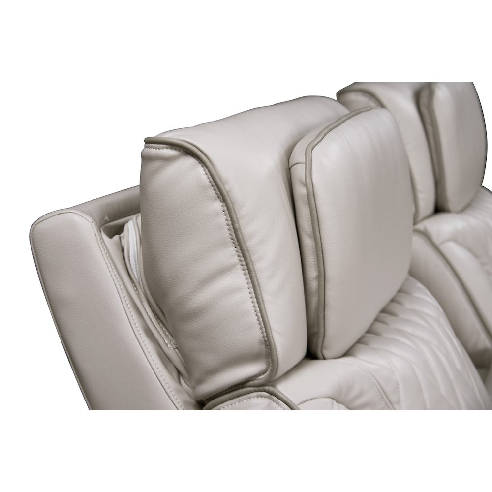 74"W Ice Leather Aire Transformer Power Reclining Loveseat with Power Headrest