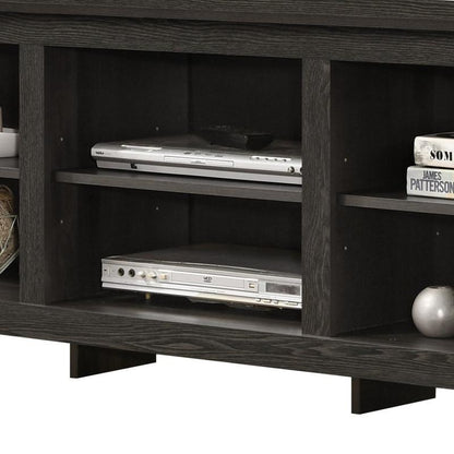 70"W TV Stand with Open Shelves and Cable Management