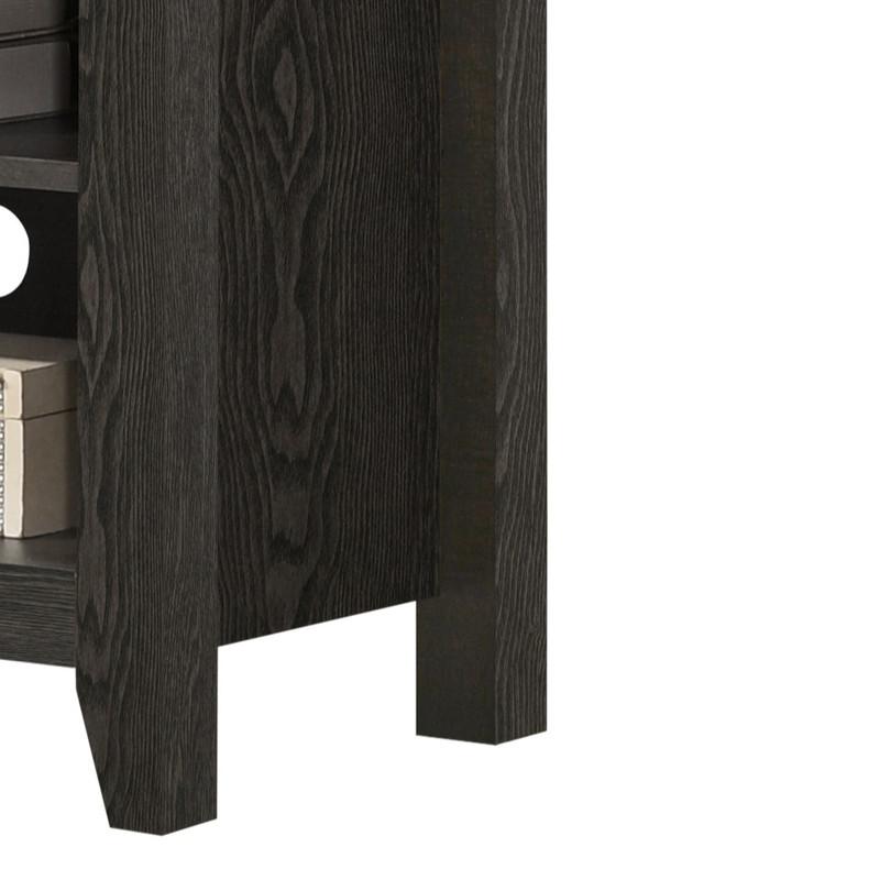 70"W TV Stand with Open Shelves and Cable Management
