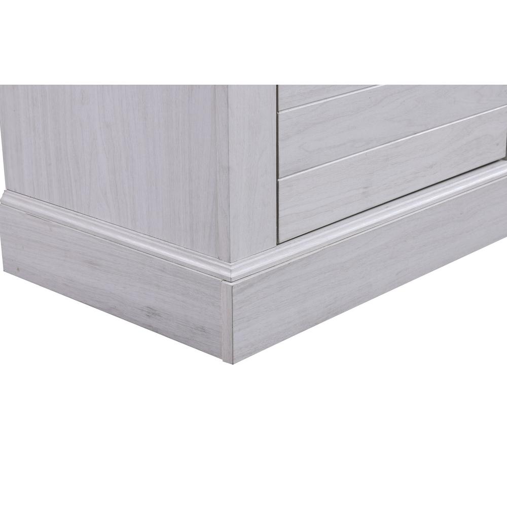 Lucifer 70"W White Walnut Finish TV Stand Console with Fireplace