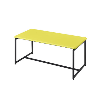 GT 3 Piece Yellow Carbon Fiber Wrap Coffee Table and End Table Set