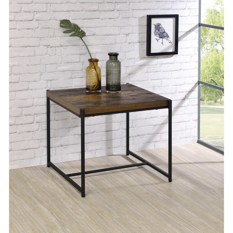 Lennox 3 Piece Brown Coffee and End Table Set