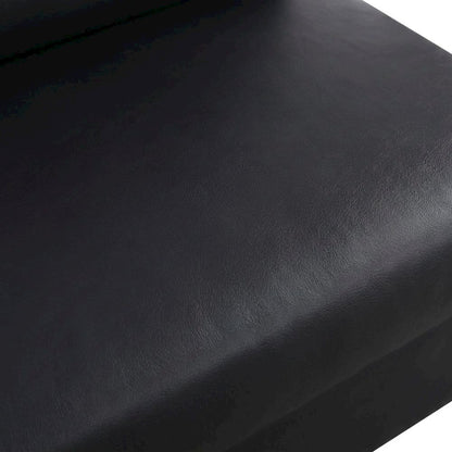 Leather-Upholstered Modern Sectional with Reversible Storage Chaise Sleeper