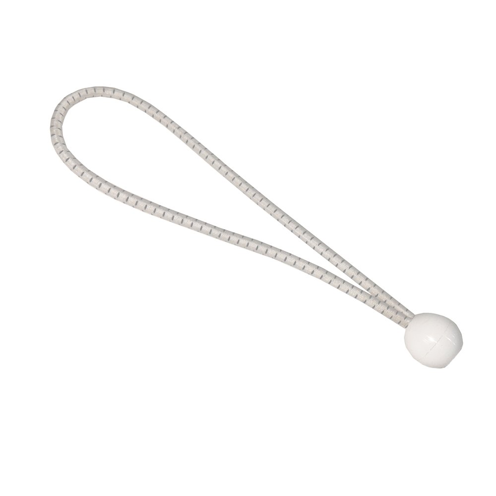 King Canopy 8-Inch Ball Bungees, 50-piece, White, BALLW-50