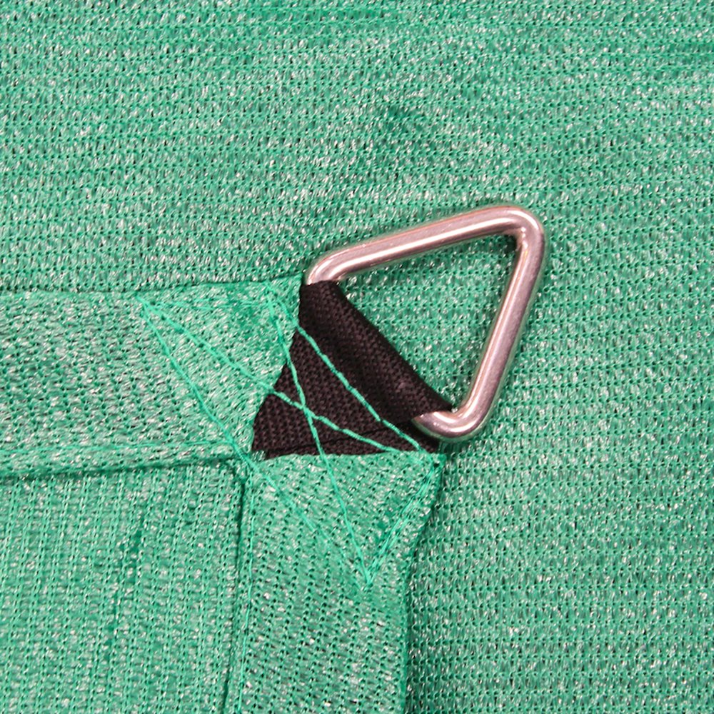 King Canopy 10-Feet Triangle Sun Shade Sail, Woven Fabric, Green