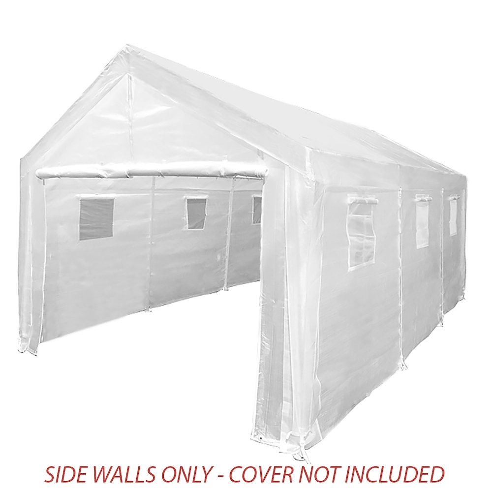 King Canopy 10x20 ft Greenhouse Sidewall Kit w/ Screens, Opaque