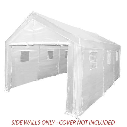 King Canopy 10x20 ft Greenhouse Sidewall Kit w/ Screens, Opaque