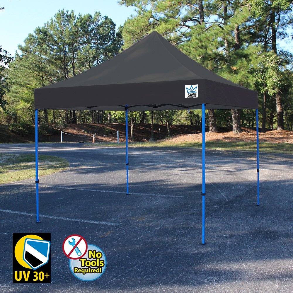 King Canopy Tuff Tent  10x10 ft  Instant Pop up Canopy , Black Cover