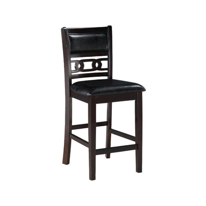 Furniture Gia 5-Piece Transitional Wood Counter Set in Ebony