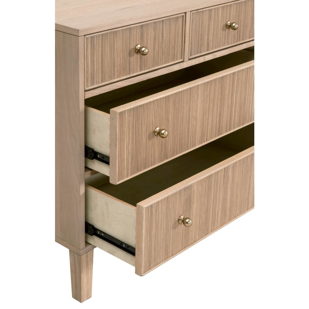 Brown Dresser for Bedroom – Wooden Chest of Drawers with 8 Drawers