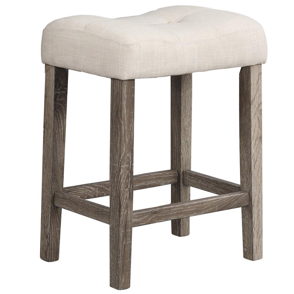 Vitalita 5-piece Antique Natural Oak Square Counter Height Set