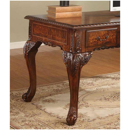 Best Master CDExecutive 60" Wood Office Desk With Hand Carved Designs in Cherry