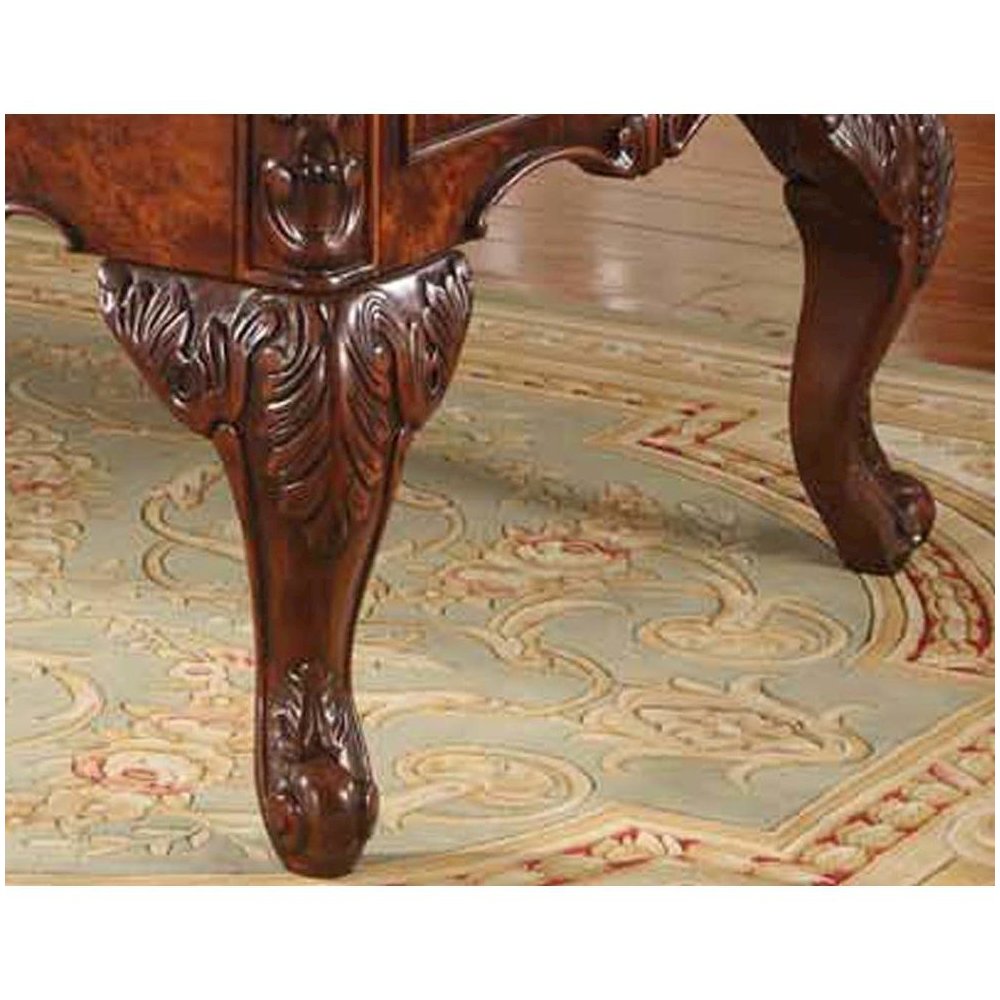 Best Master CDExecutive 72" Wood Office Desk With Hand Carved Designs in Cherry