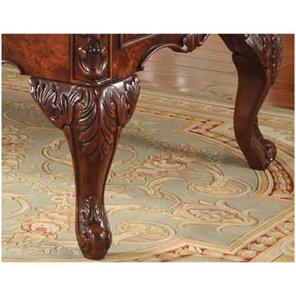 Best Master CDExecutive 72" Wood Office Desk With Hand Carved Designs in Cherry