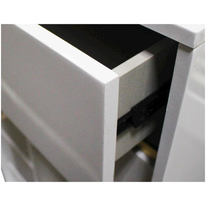 Best Master Havana 5-Drawer Poplar Wood Bedroom Chest in White/Gold Trim