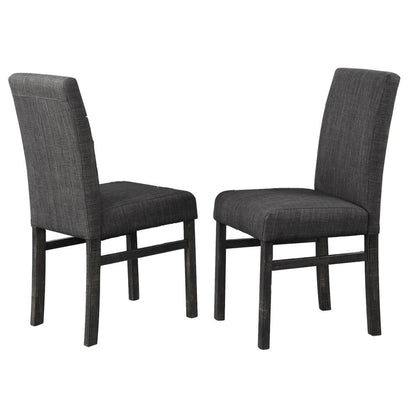 Vitalita 5-piece Black Charcoal Rectangular Dinette Set