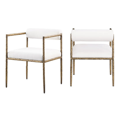 Rocento Modern Industrial Dining Chairs, (Set of 2) - Cloud