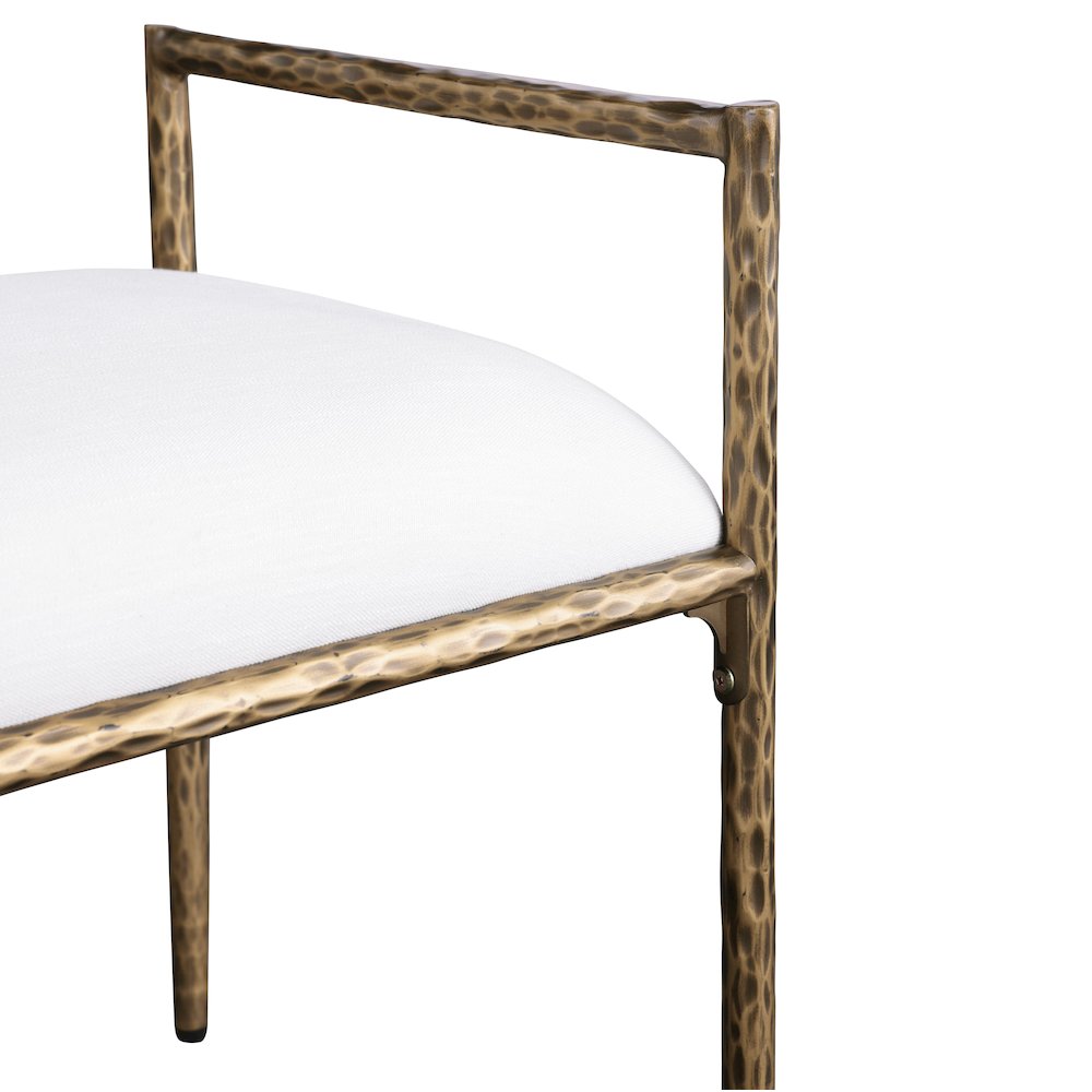 Rocento Modern Industrial Accent Upholstered Entryway Bench - Cloud