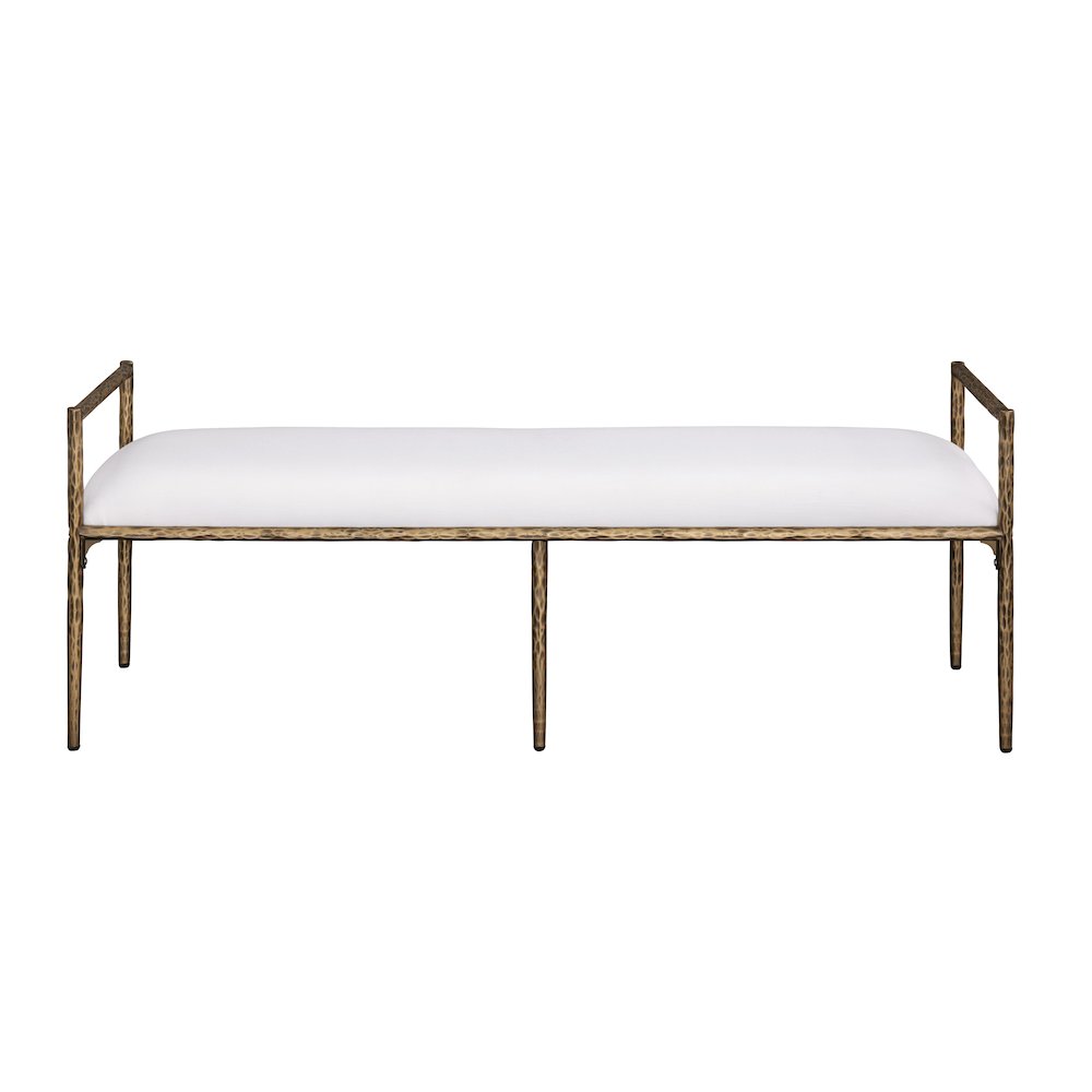 Rocento Modern Industrial Accent Upholstered Entryway Bench - Cloud