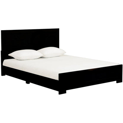 Oxford Platform Bed, Black, Queen/ Black