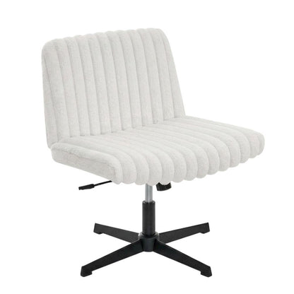 Swivel Office Chair with Criss Cross Design, Adjustable & Comfortable