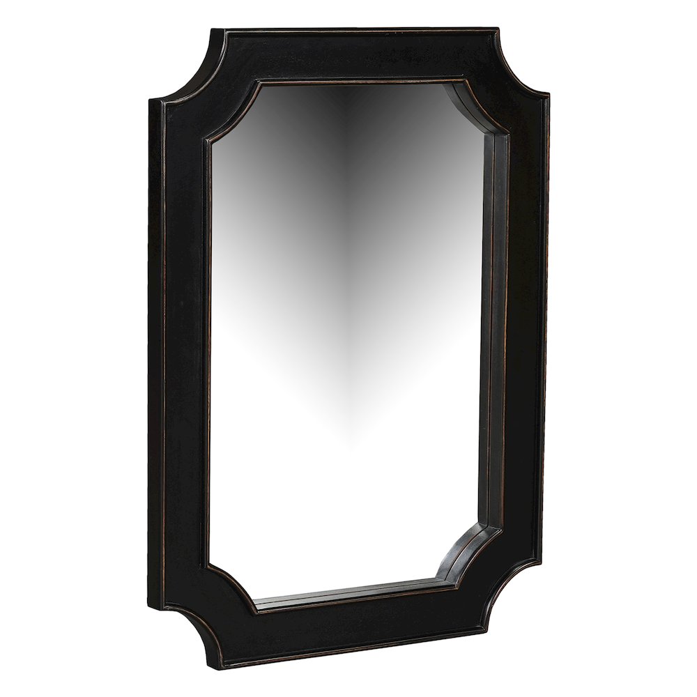 Trento 31" Mirror in Distressed Black