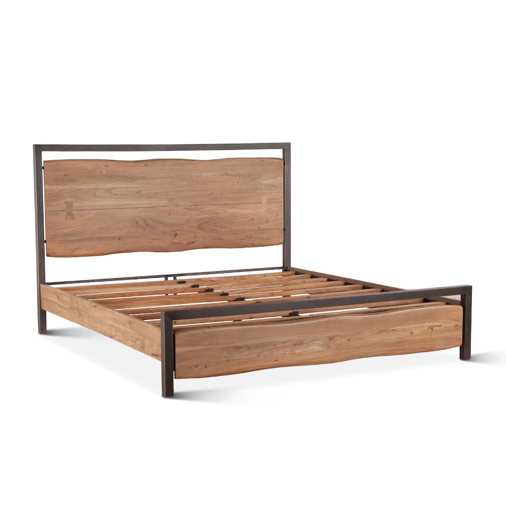 Glenwood Queen Bed in Smoked Acacia