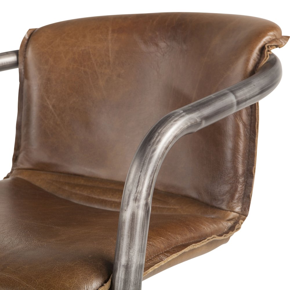 Chiavari Leather Dining Chair in Chestnut