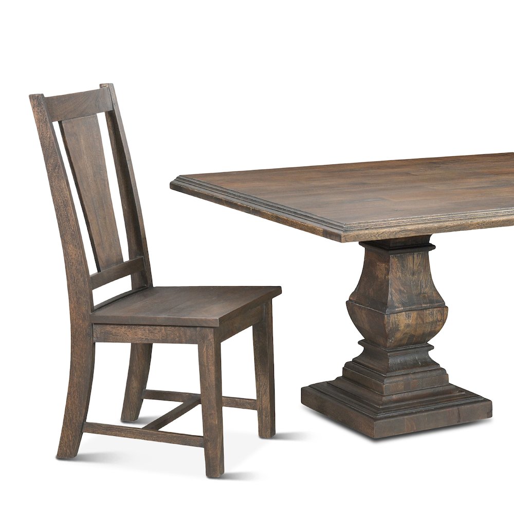 Toulon 98" Dining Table in Weathered Mango Finish