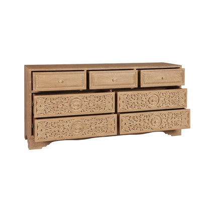 Haveli 71" Dresser with Plinth Base in Whitewash