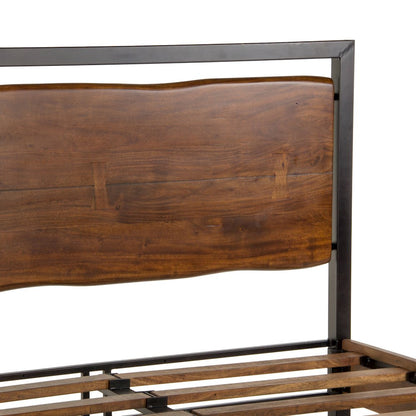 Glenwood Queen Bed in Acacia with Walnut Finish