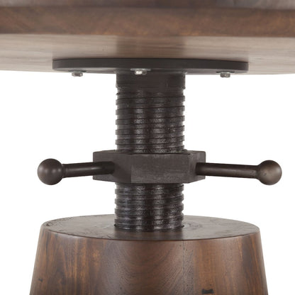 Amici and Iron Adjustable Dining Table
