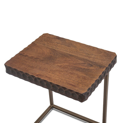 Vallarta Side Table in Mango Wood with Two Tone Finish