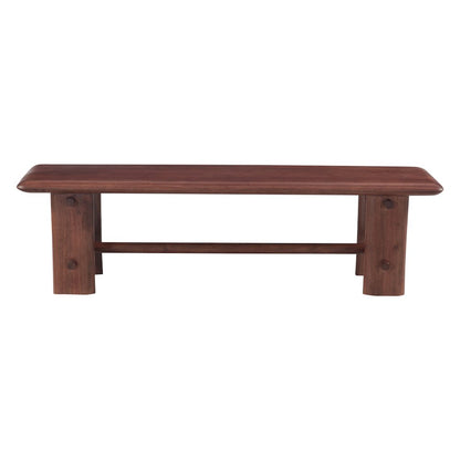 Hampton Loch 64" Bench in Walnut
