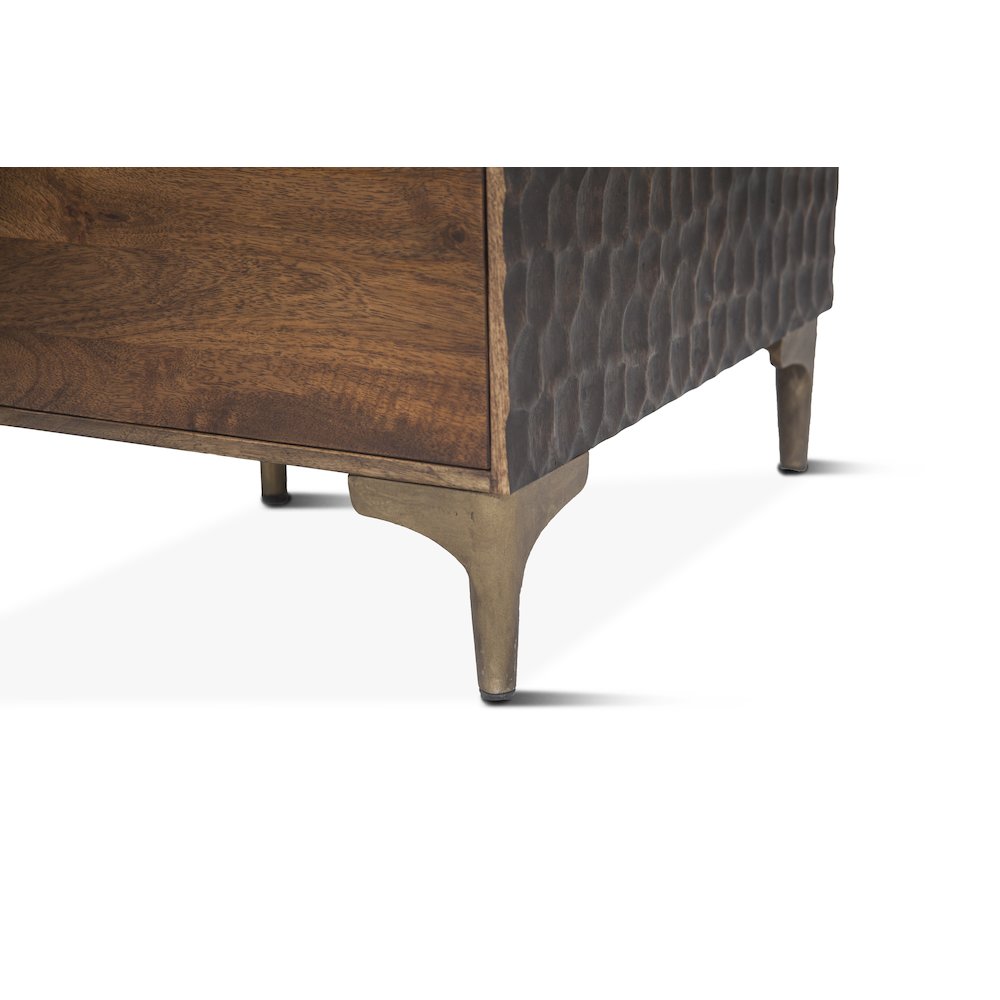 Vallarta Office Desk in Mango Wood with Two Tone Finish