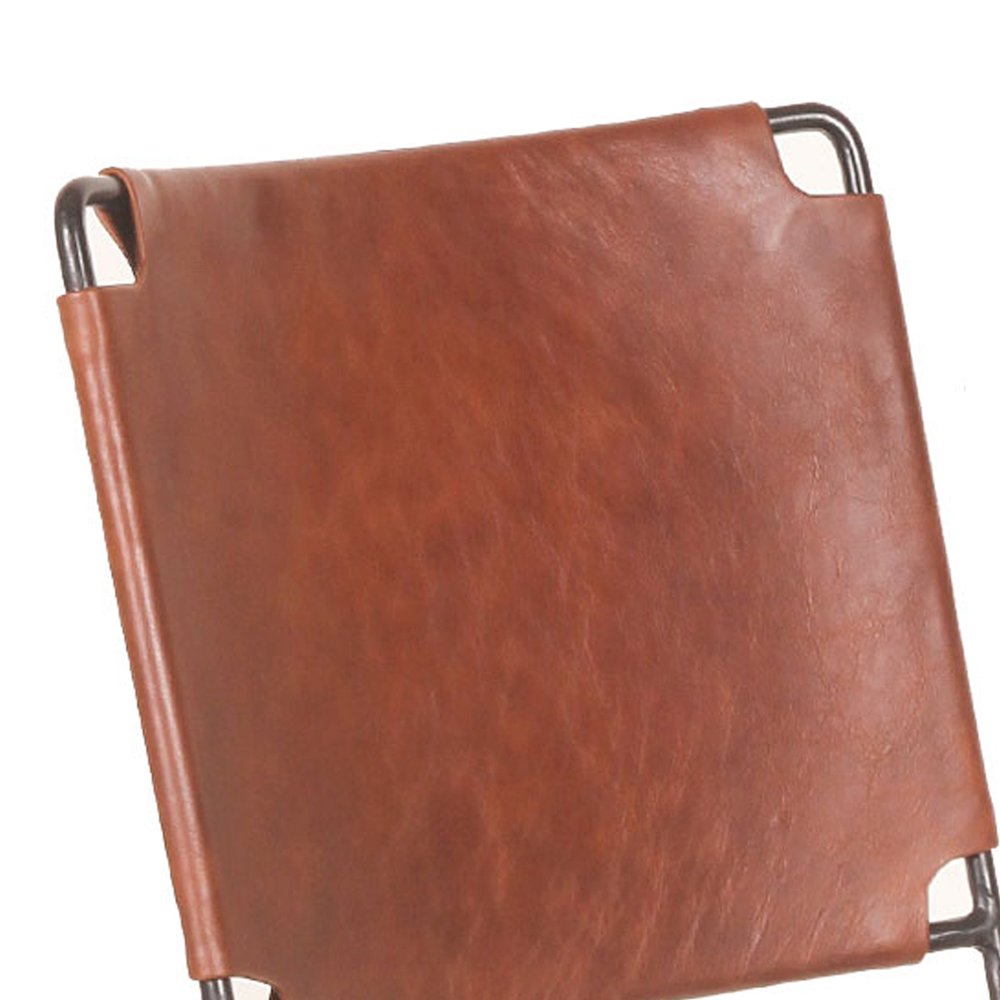 Melbourne Bar Chair in Tobacco Leather