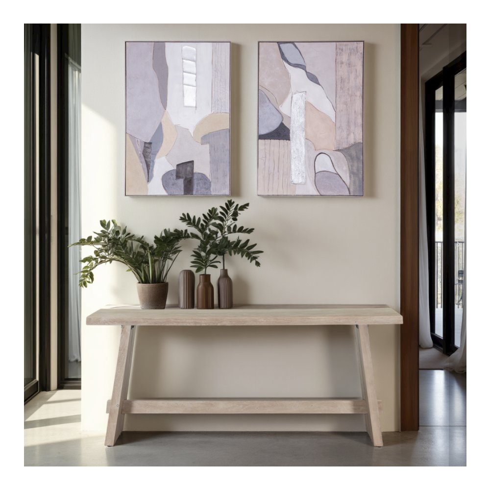 Shifting Visions Hand Painted Framed Diptych
