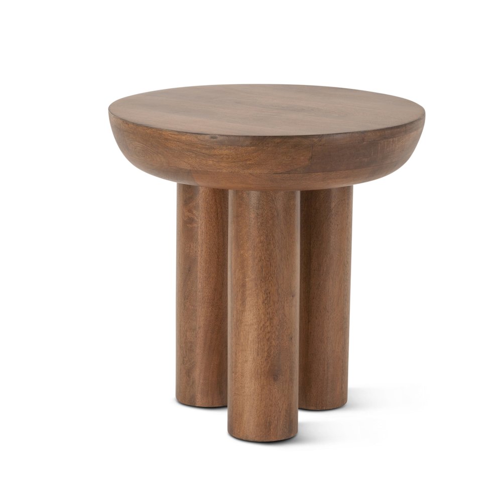 Noto 20" Side Table in Acorn Brown