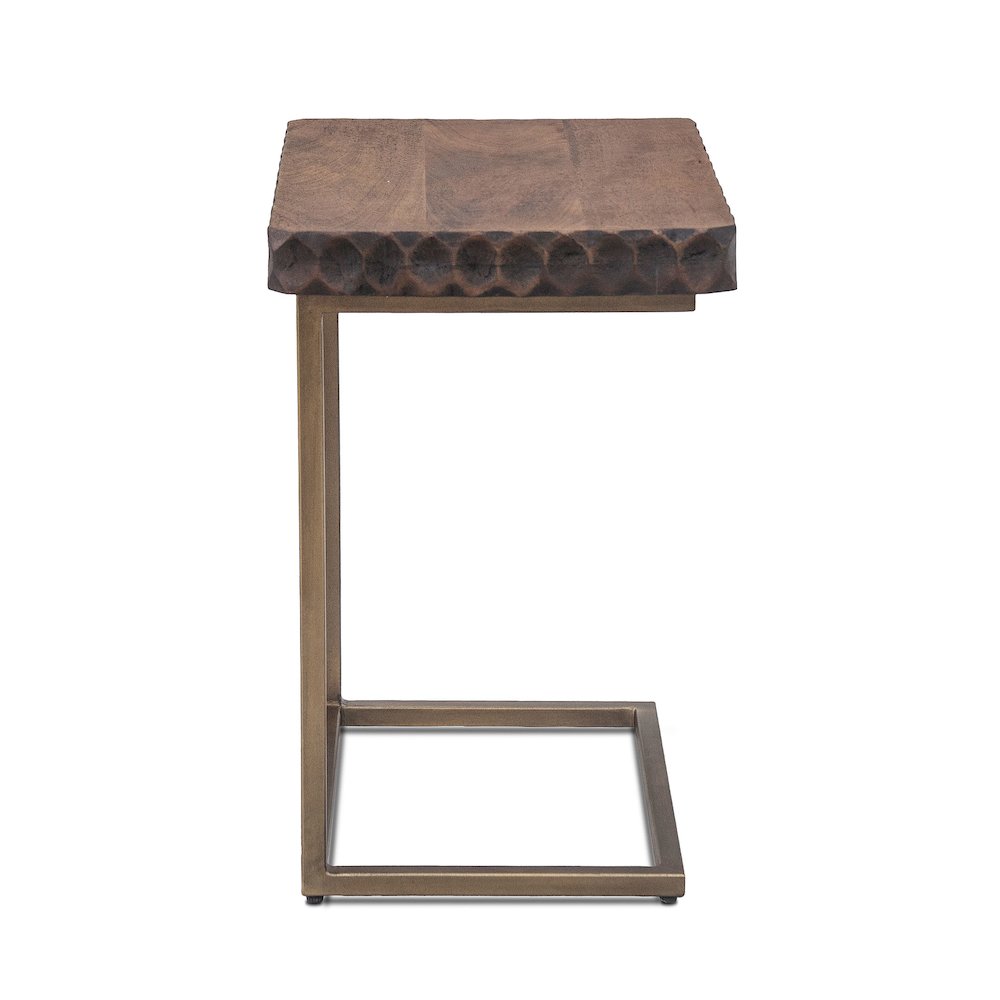 Vallarta Side Table in Mango Wood with Two Tone Finish