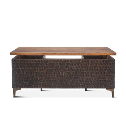 Vallarta Office Desk in Mango Wood with Two Tone Finish