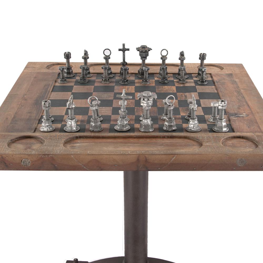 Rustic Revival Chess Table