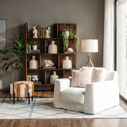 Hawker 48" Bookshelves in Dark Sienna