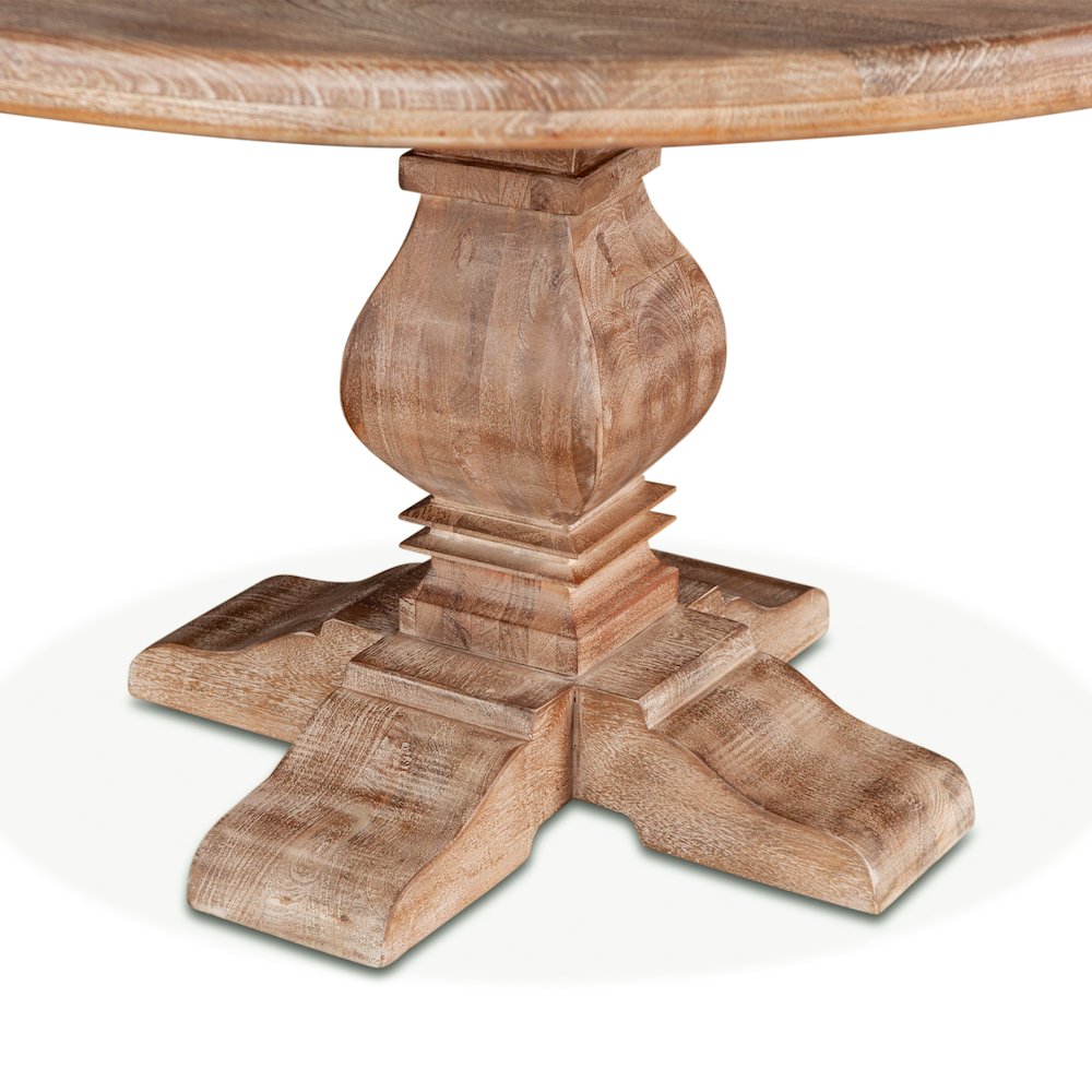 Pengrove 48" Round Dining Table in Antique Oak Finish