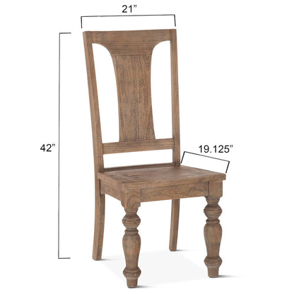 Chatham Downs Dining Chair in Weathered Teak