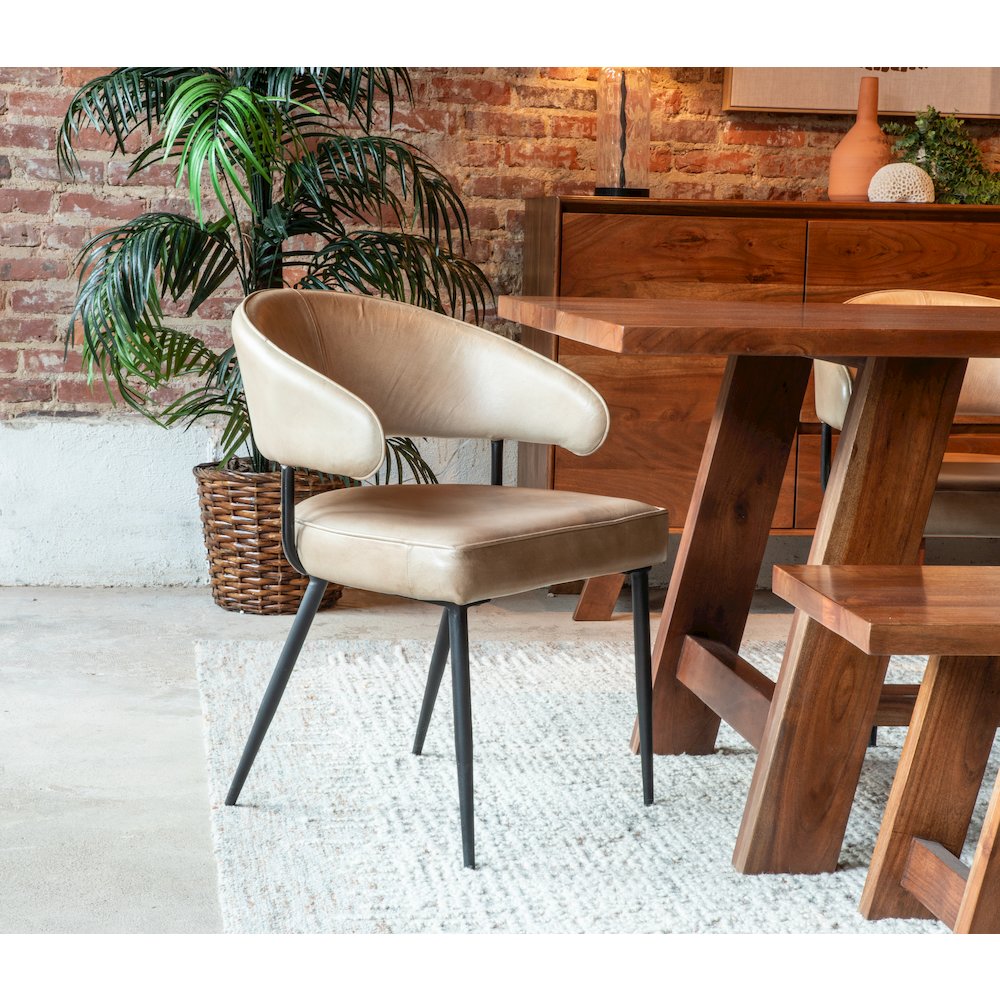 Stavanger 80" Bench in Cinnamon Brown Finish
