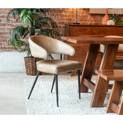 Stavanger 80" Bench in Cinnamon Brown Finish