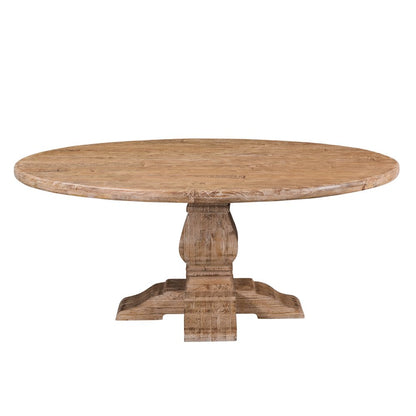 Pengrove 72" Round Dining Table in Antique Oak Finish